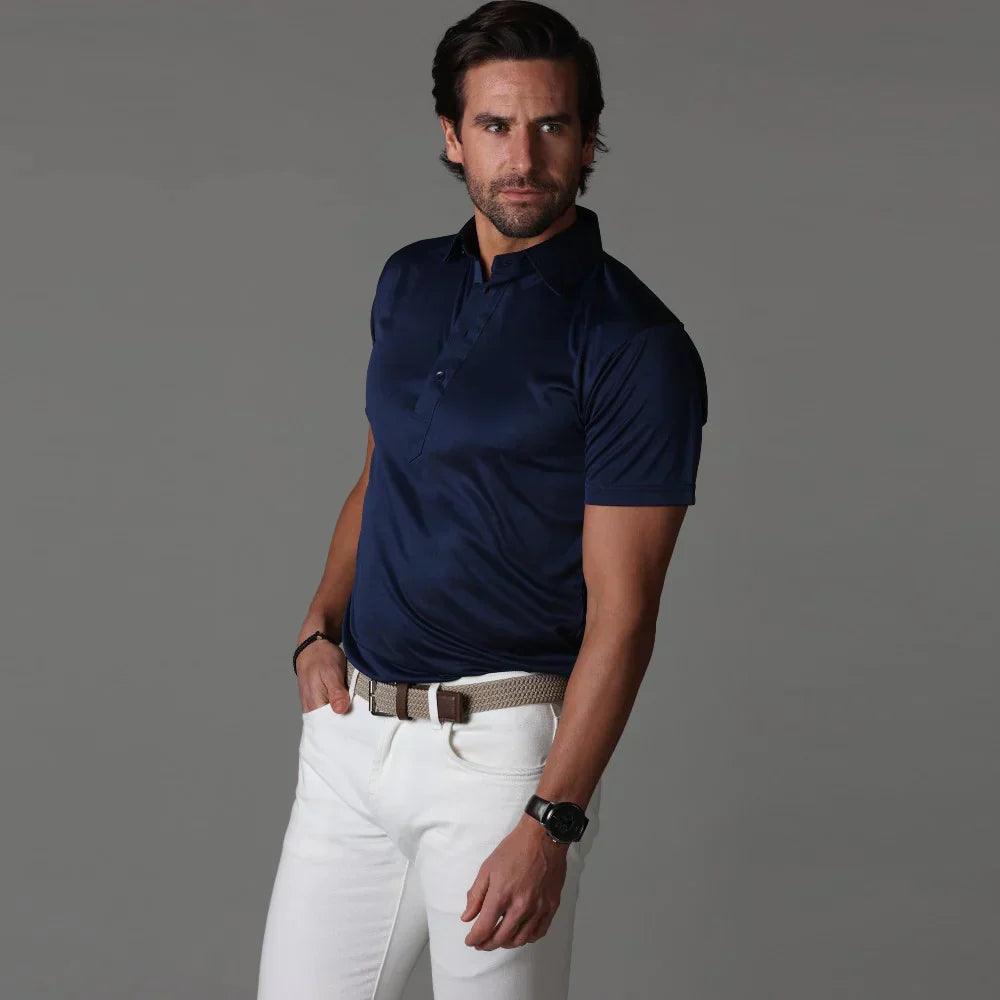 Polotröja | Button-Up | Turn-Down Collar | T-Shirt Polos | Herrskjorta-Eva Jonsson