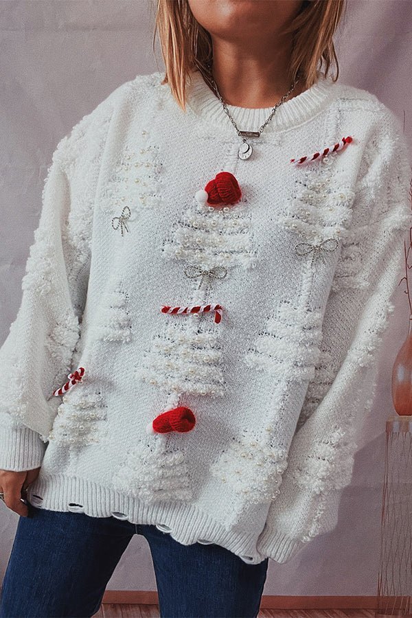 Pom-Pom-tröja Med Julmotiv-Eva Jonsson