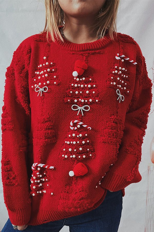 Pom-Pom-tröja Med Julmotiv-Eva Jonsson