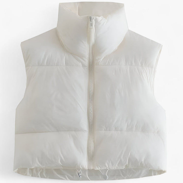 Puffer Gilet | Cropped | Ärmlös | Puffer Vest | Vinterkläder för kvinnor-Eva Jonsson