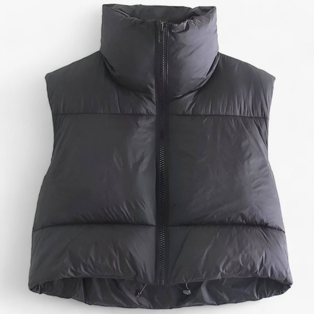 Puffer Gilet | Cropped | Ärmlös | Puffer Vest | Vinterkläder för kvinnor-Eva Jonsson