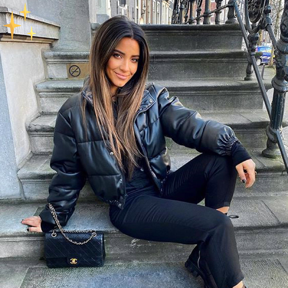 Puffer Kappa | Kort | Zip-Up | Vinterjacka | Dunjacka Dam-Eva Jonsson