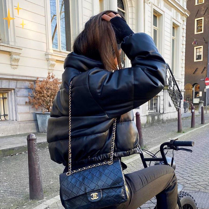 Puffer Kappa | Kort | Zip-Up | Vinterjacka | Dunjacka Dam-Eva Jonsson