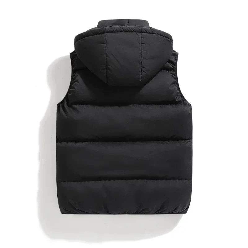 Puffer Vest | Hooded | Sleeveless | Bodywarmer | Vintergilet för män-Eva Jonsson