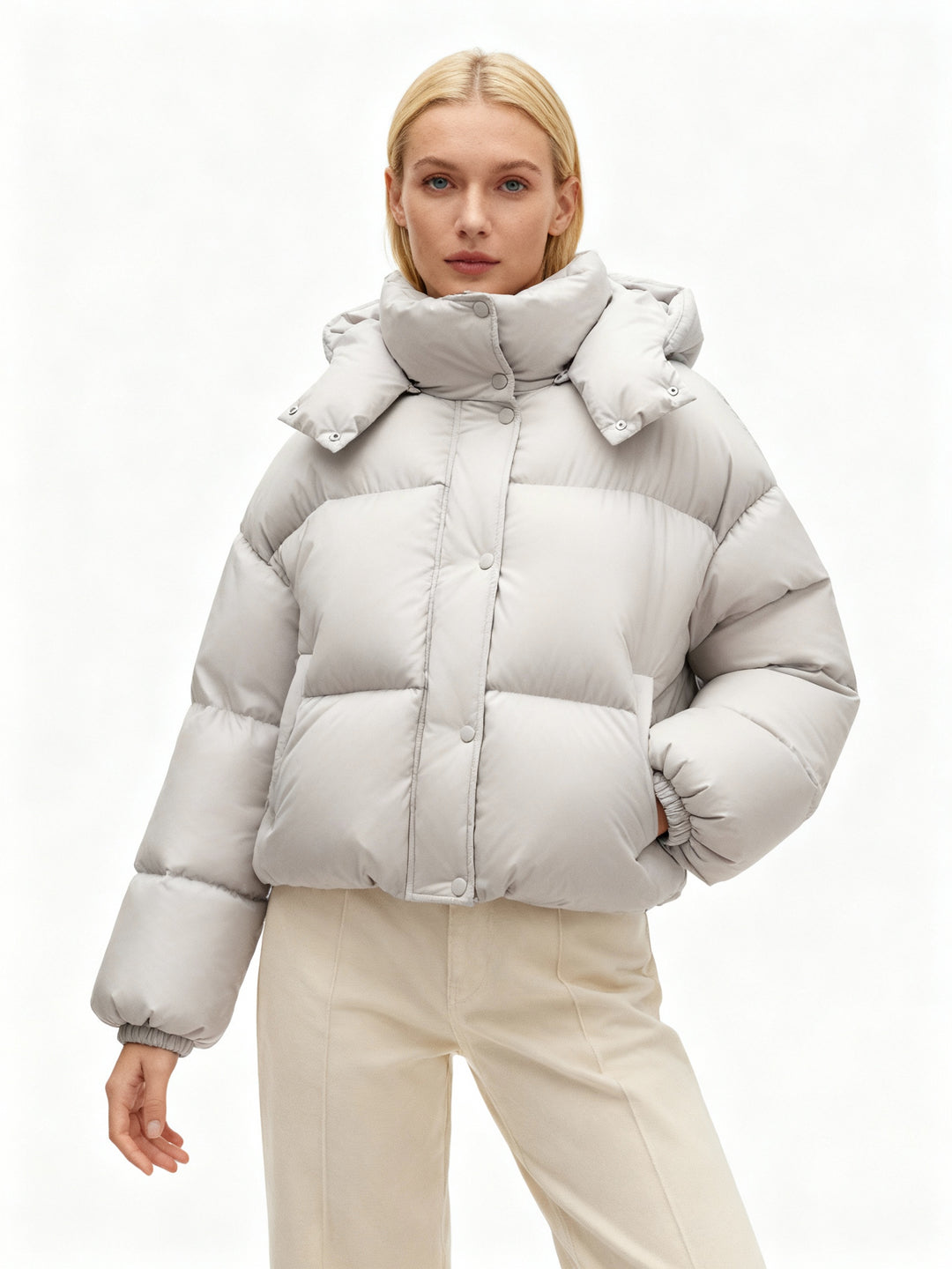 Pufferjacka | Varm | Huva | Dunjacka | Vinterjackor för damer-Eva Jonsson