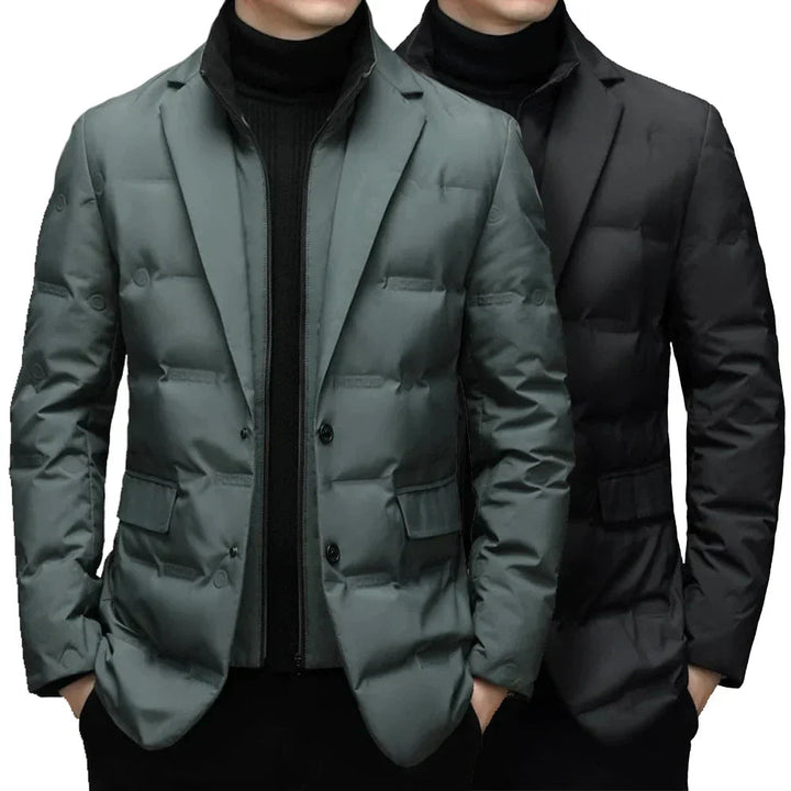 Pufferjacka - Zip-Up - Smal passform - Dunjacka - Vinterjackor för män-Eva Jonsson