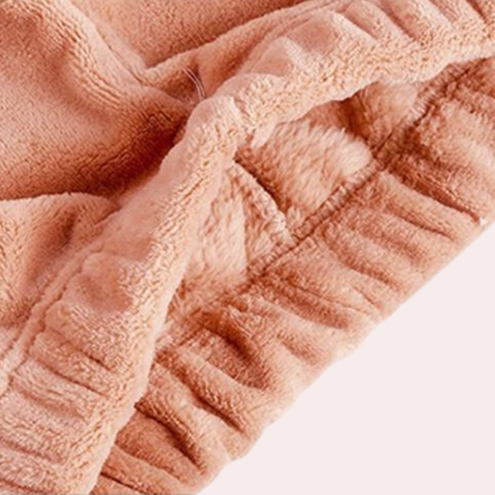 Pyjamas i fleece | varm | bekväm | vinterpyjamas för damer | loungekläder för Kvinnor-Eva Jonsson