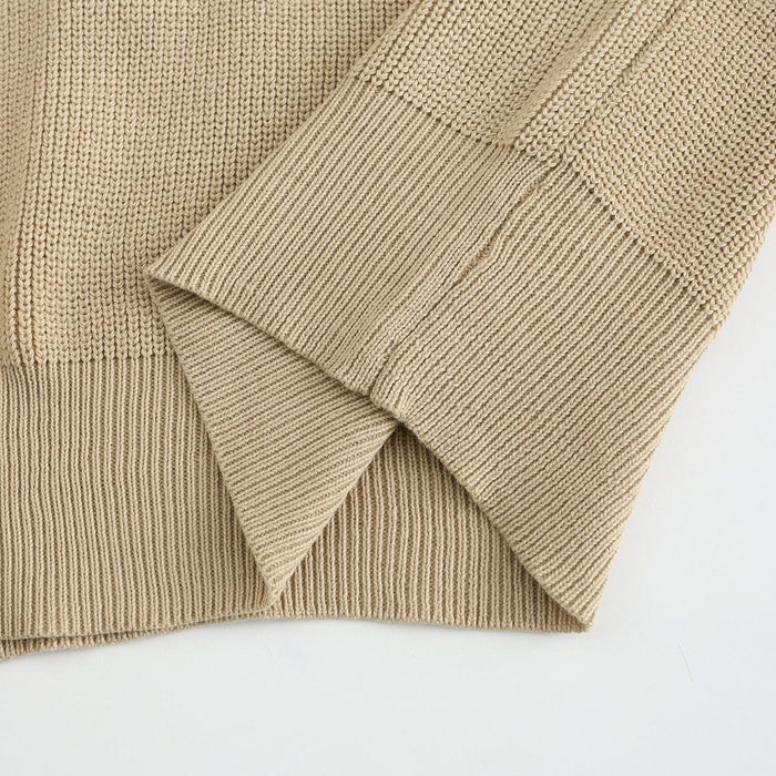 Quarter-Zip tröja | Stickad | Halv-zip pullover | Jumper för män-Eva Jonsson