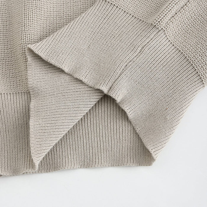 Quarter-Zip tröja | Stickad | Halv-zip pullover | Jumper för män-Eva Jonsson