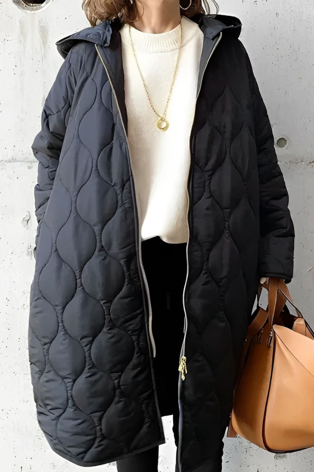Quiltad jacka | Oversized | Vadderad | Parkajacka | Damjacka-Eva Jonsson