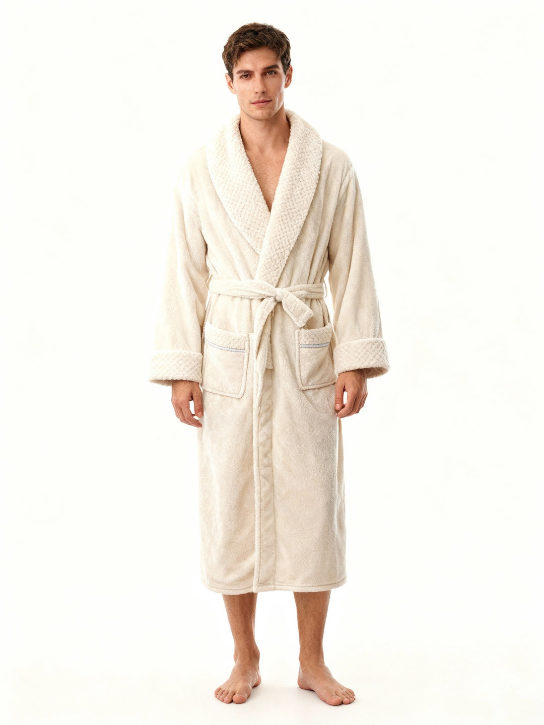 Quinna lång badrock | Mjuk och mysig morgonrock som håller dig varm under kyliga vintern-Eva Jonsson