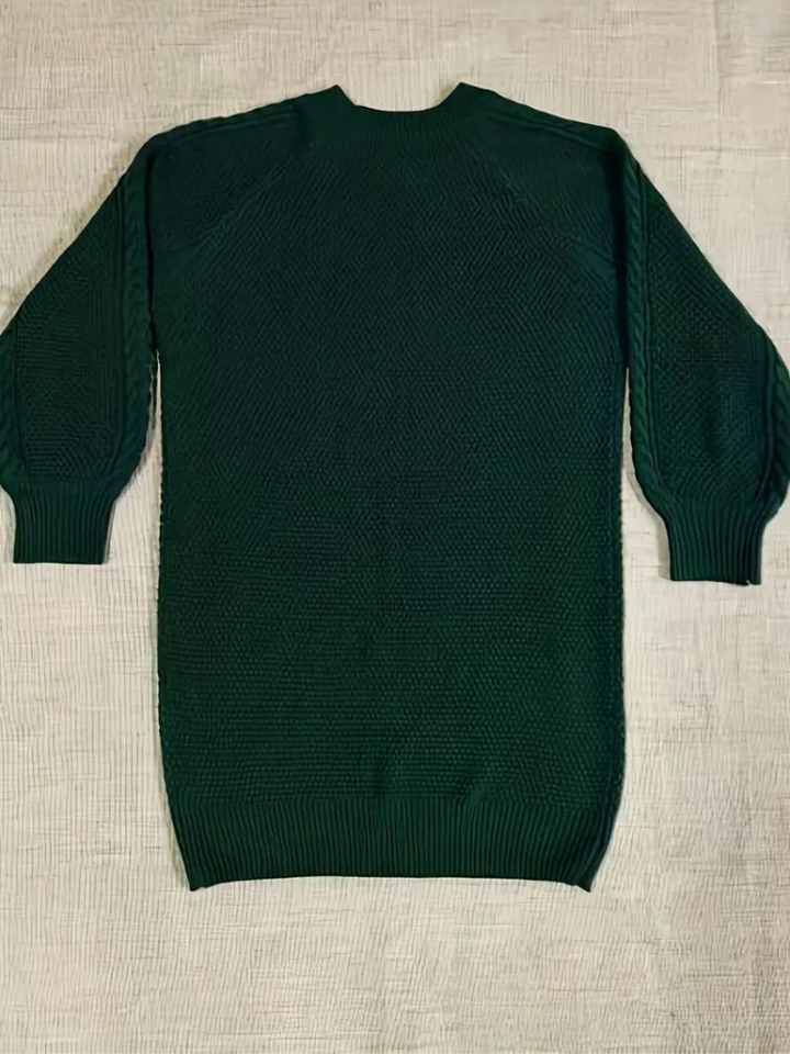 Ramona stickad klänning | Oversized sweaterklänning för höst och vinter-Eva Jonsson