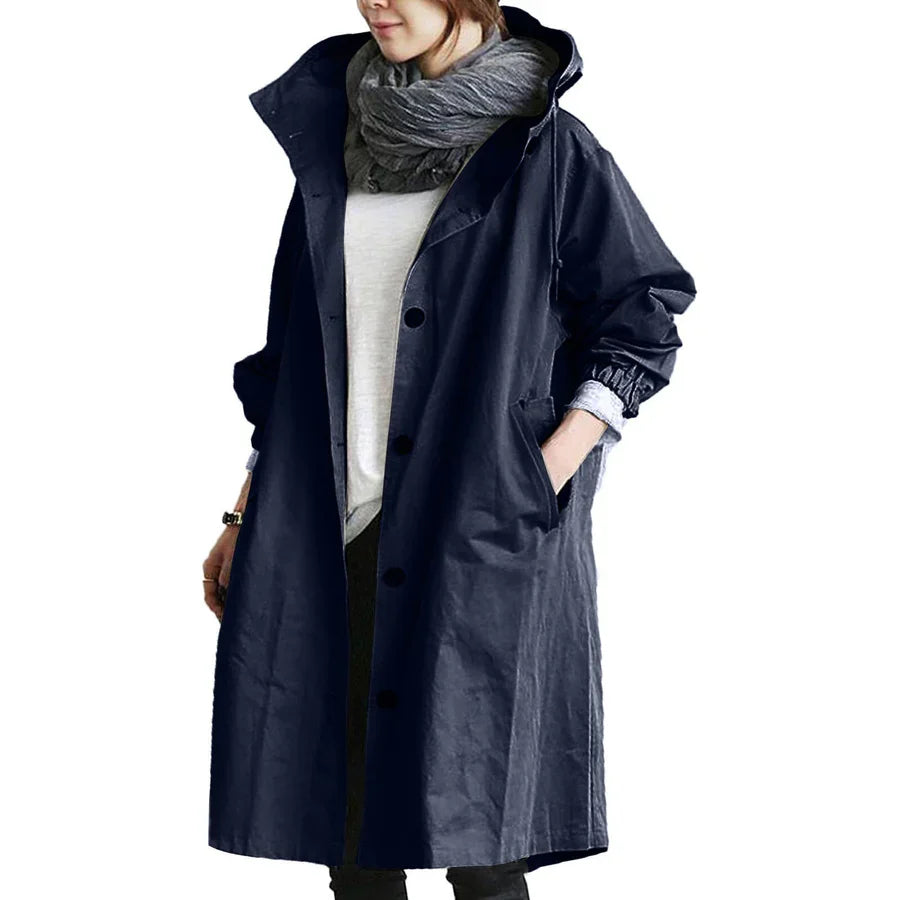 Regnrock | Huva | Oversized | Parkajacka | Regnjacka Dam-Eva Jonsson