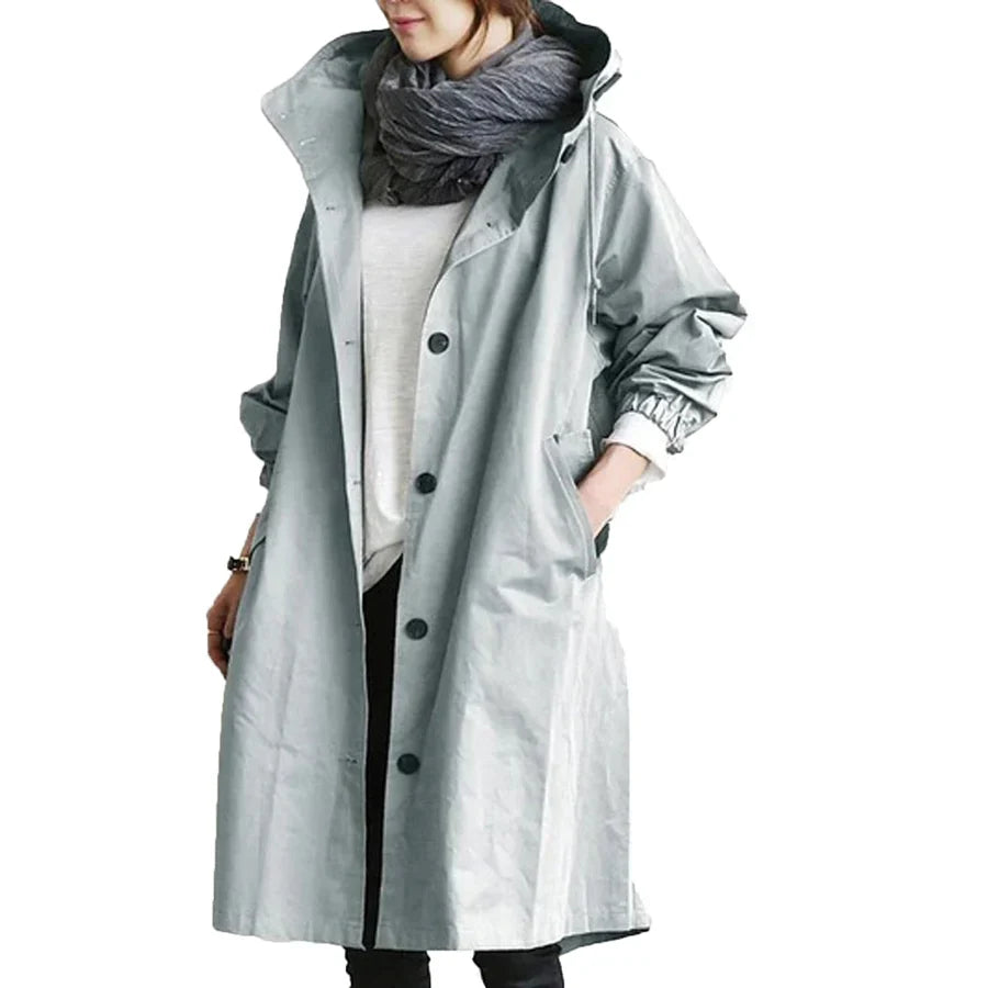 Regnrock | Huva | Oversized | Parkajacka | Regnjacka Dam-Eva Jonsson