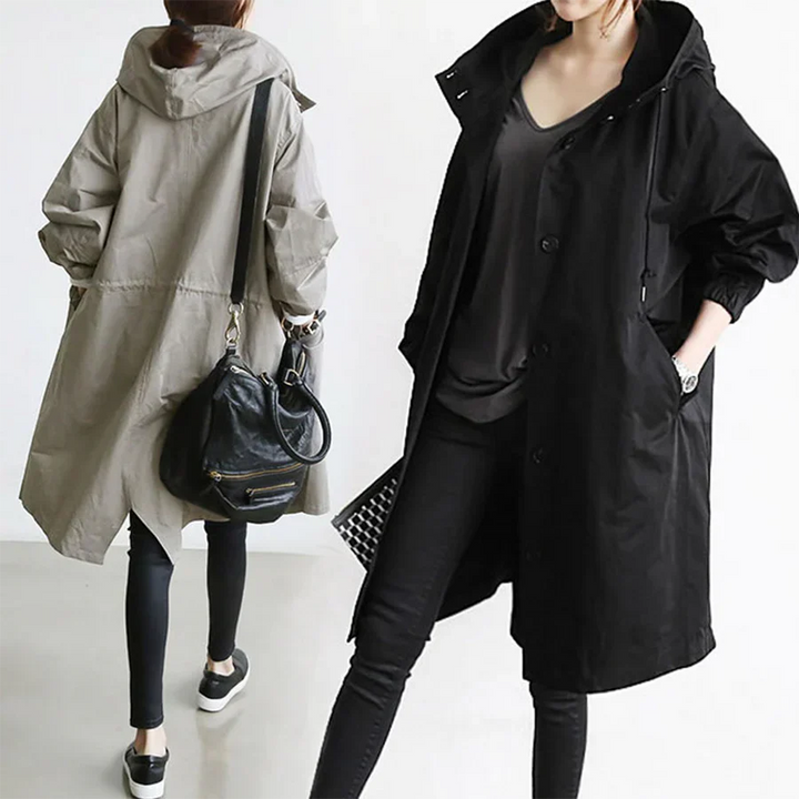 Regnrock | Huva | Oversized | Parkajacka | Regnjacka Dam-Eva Jonsson