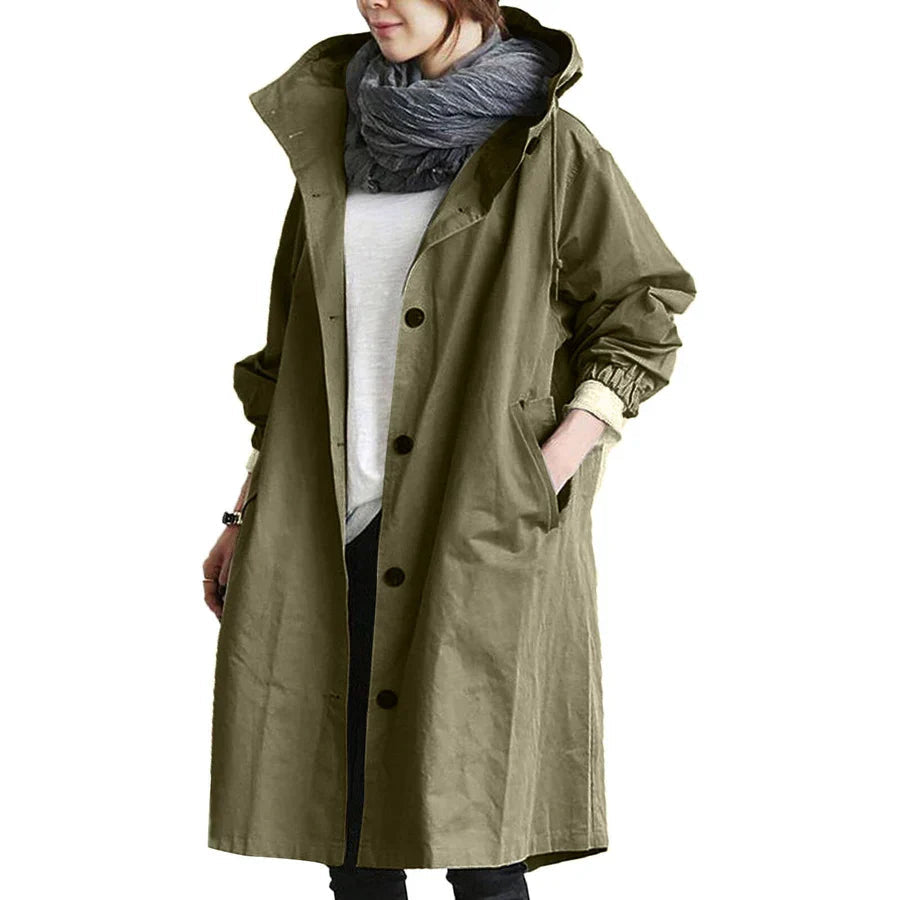 Regnrock | Huva | Oversized | Parkajacka | Regnjacka Dam-Eva Jonsson