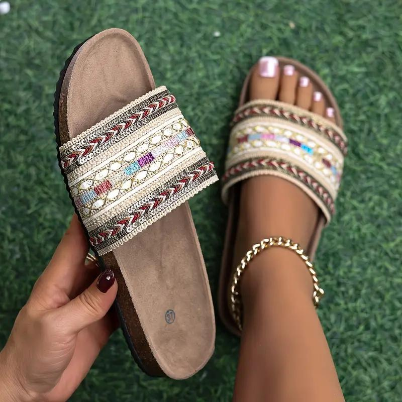 Sandaler - Boho Style - Platta - Slides - Sommarskor-Eva Jonsson