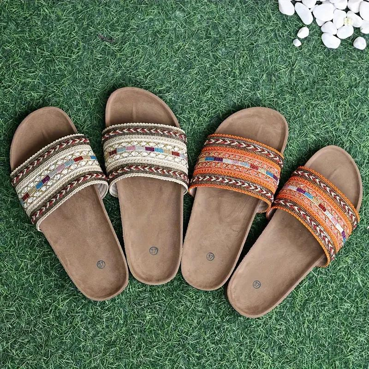 Sandaler - Boho Style - Platta - Slides - Sommarskor-Eva Jonsson