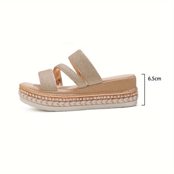 Sandaler Med Plattform - Slip-On - Chic - Skor för sommaren - Sandaler för kvinnor-Eva Jonsson
