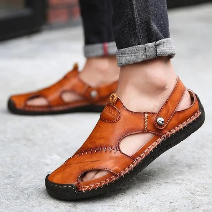 Sandaler - Ortopediska - Läder - Slip On Skor - Herrskor-Eva Jonsson