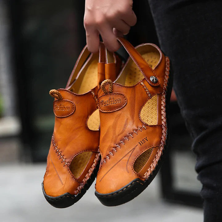 Sandaler - Ortopediska - Läder - Slip On Skor - Herrskor-Eva Jonsson