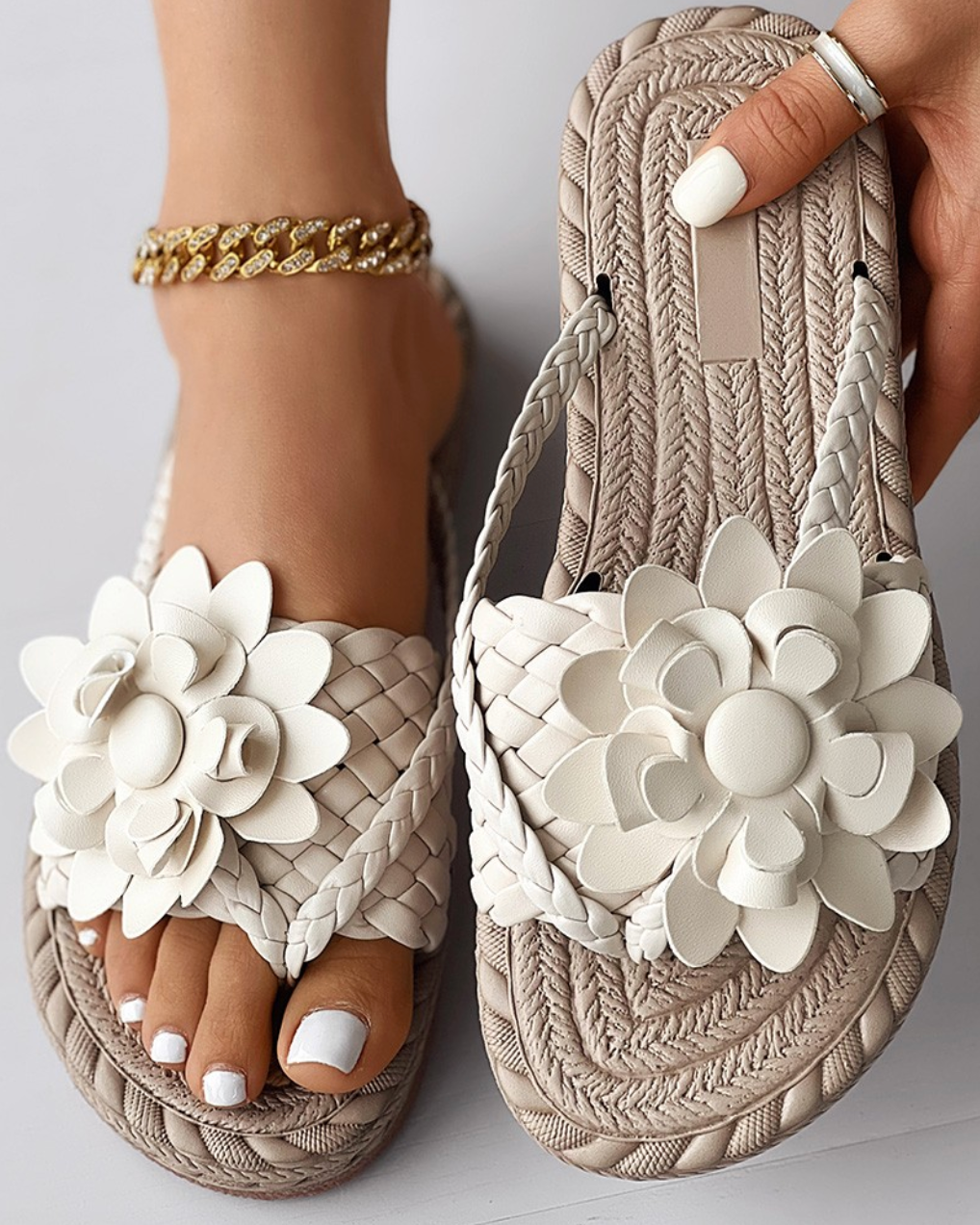 Sandaler för Kvinnor | Ergonomiska | Flip Flops | Slip-On Sandaler | Halmsandaler-Eva Jonsson