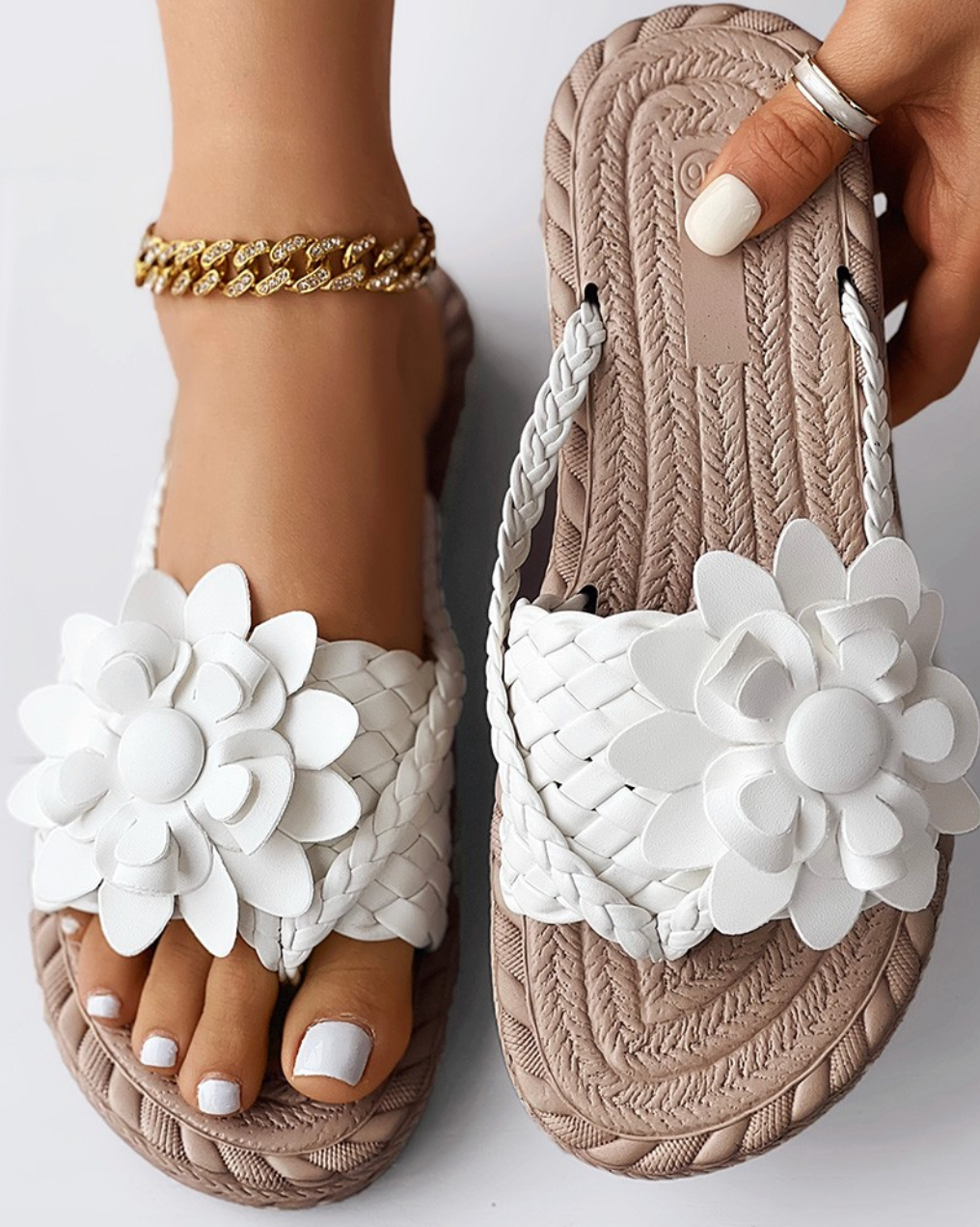 Sandaler för Kvinnor | Ergonomiska | Flip Flops | Slip-On Sandaler | Halmsandaler-Eva Jonsson