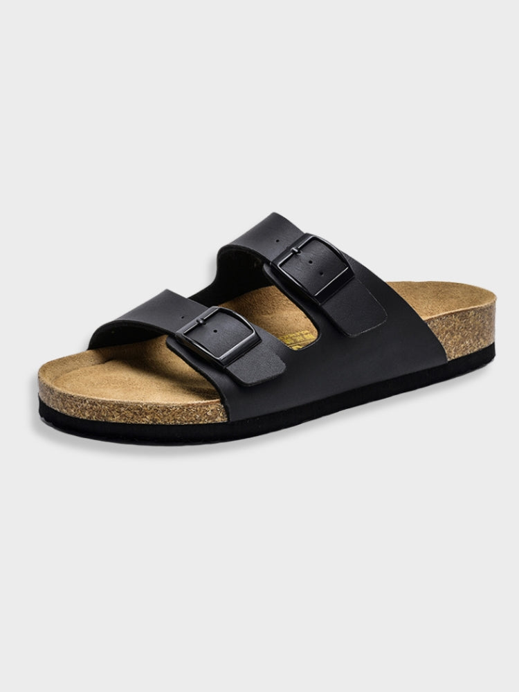 Sandaler med dubbla spännen | Slip-On | Ortopediska | Damslides | Damsandaler-Eva Jonsson