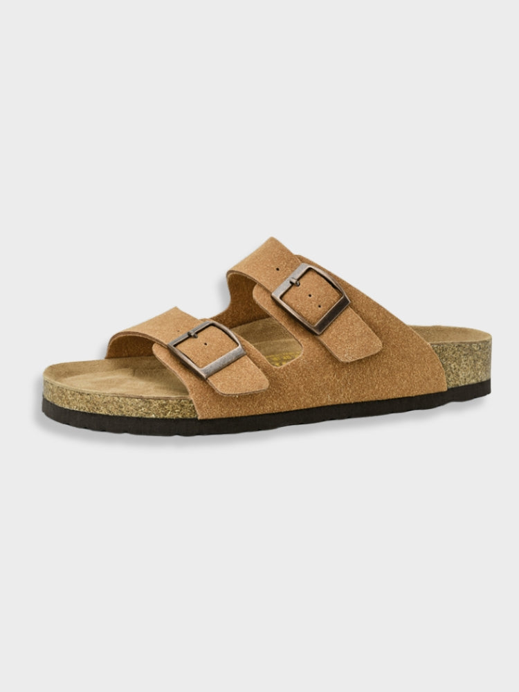 Sandaler med dubbla spännen | Slip-On | Ortopediska | Damslides | Damsandaler-Eva Jonsson
