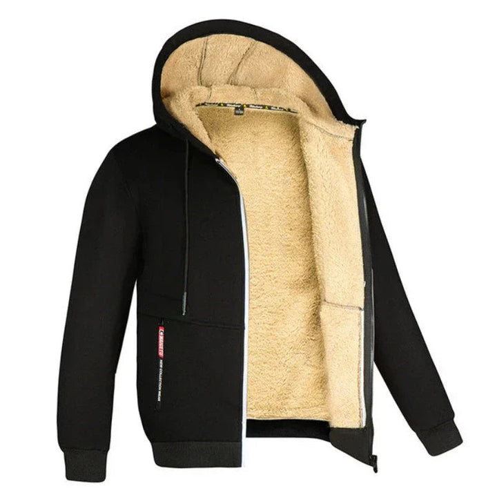 Sherpa Fleece Hoodie | Varm | Dragkedja | Vinter Hoodie | Hoodie Jacka-Eva Jonsson