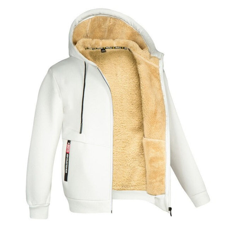 Sherpa Fleece Hoodie | Varm | Dragkedja | Vinter Hoodie | Hoodie Jacka-Eva Jonsson
