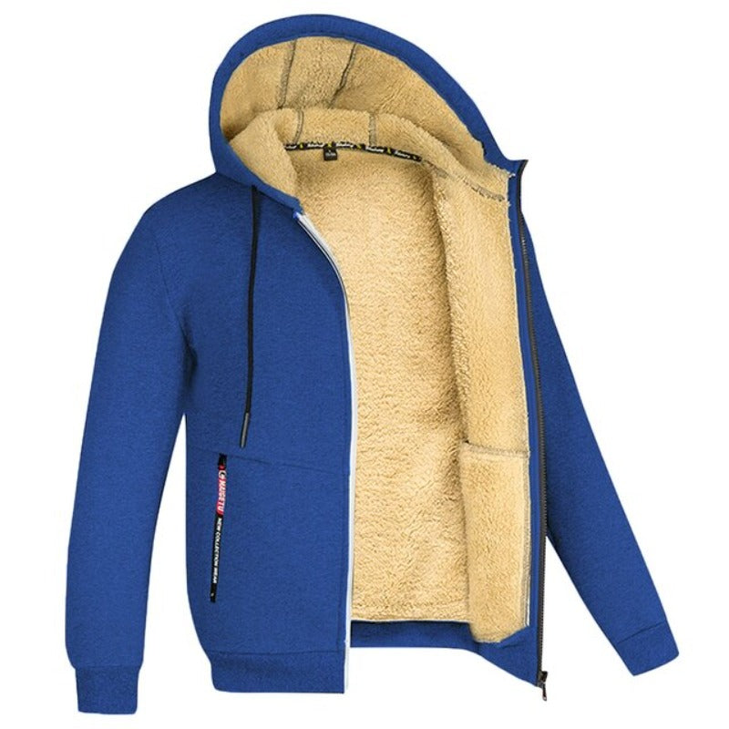 Sherpa Fleece Hoodie | Varm | Dragkedja | Vinter Hoodie | Hoodie Jacka-Eva Jonsson