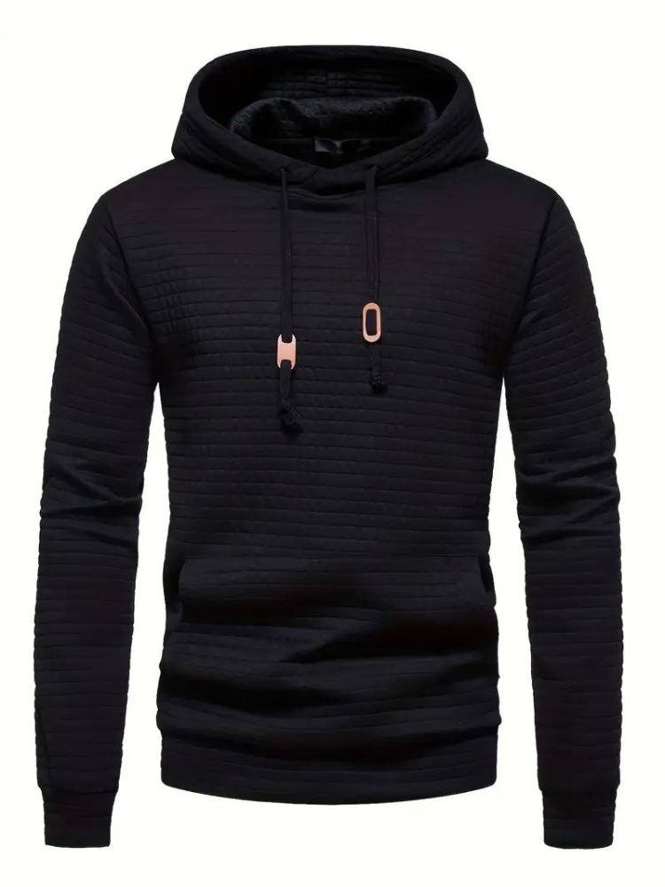 Simeon Hoodie | Varm tröja med huva för män-Eva Jonsson