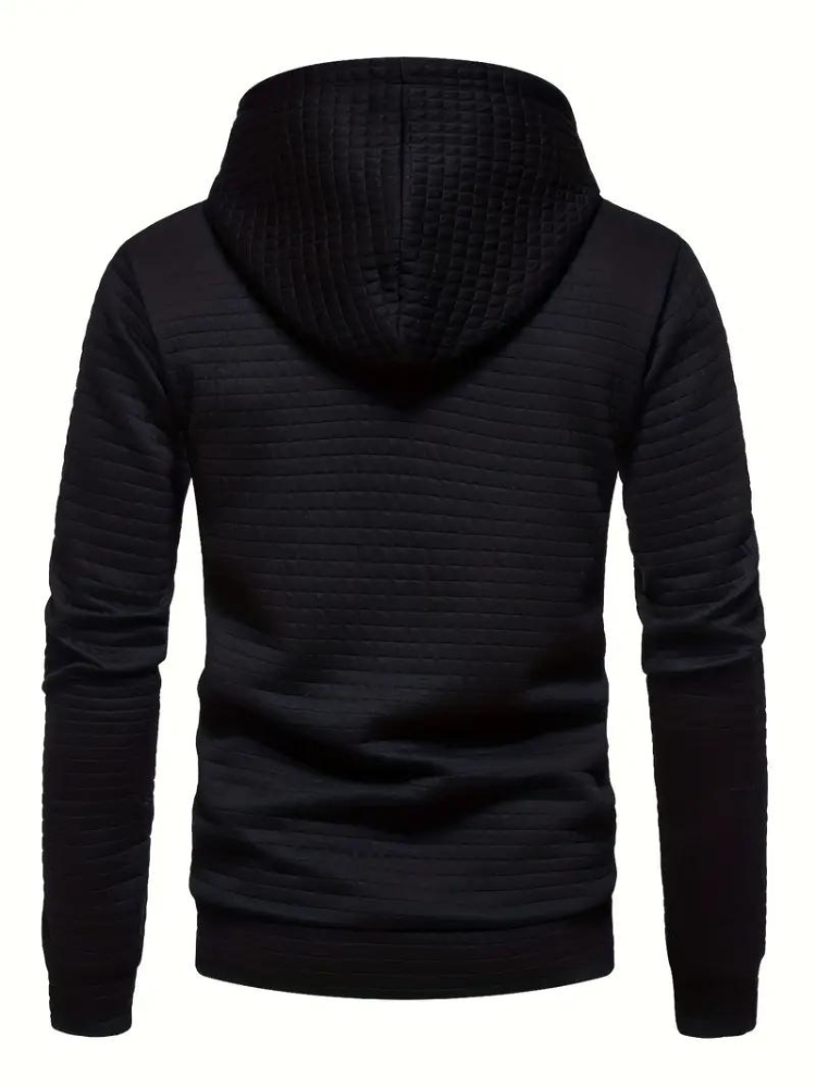 Simeon Hoodie | Varm tröja med huva för män-Eva Jonsson