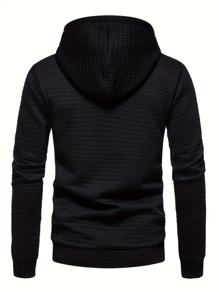 Simeon Hoodie | Varm tröja med huva för män-Eva Jonsson