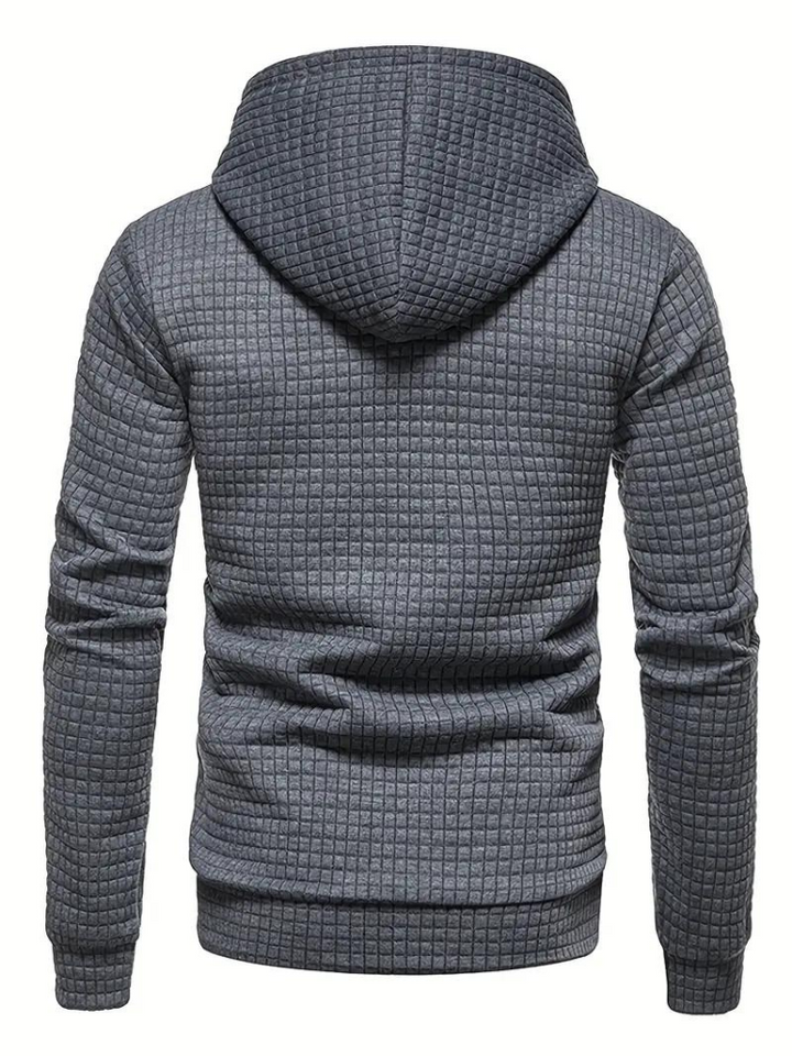 Simeon Hoodie | Varm tröja med huva för män-Eva Jonsson