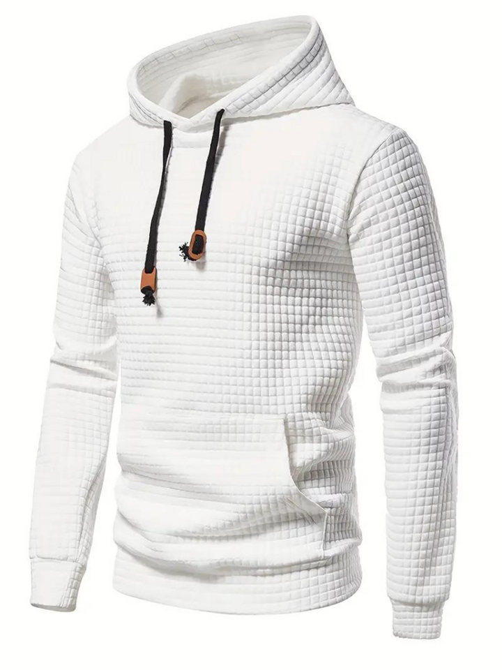 Simeon Hoodie | Varm tröja med huva för män-Eva Jonsson