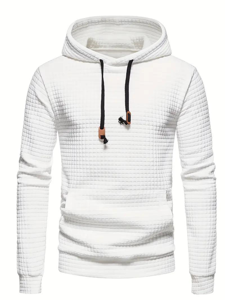 Simeon Hoodie | Varm tröja med huva för män-Eva Jonsson