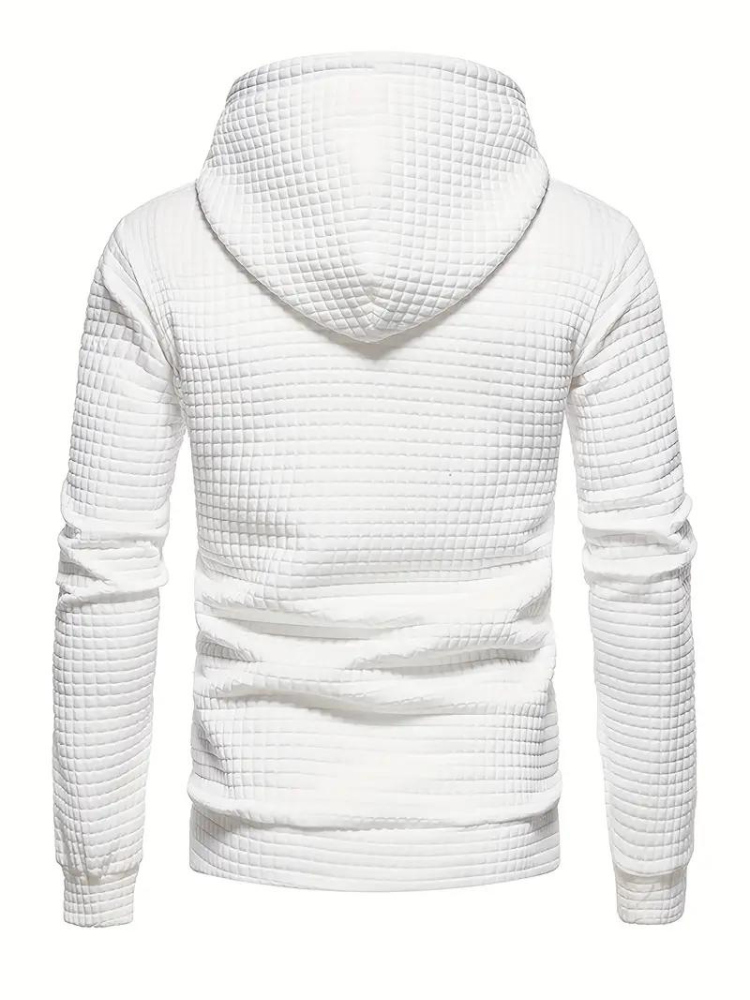 Simeon Hoodie | Varm tröja med huva för män-Eva Jonsson