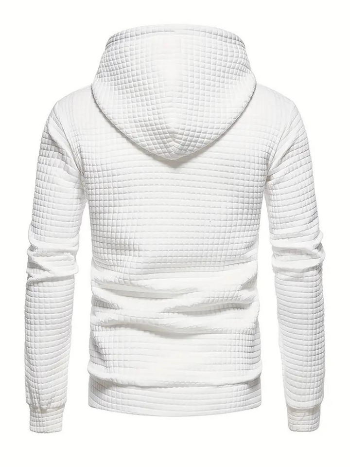 Simeon Hoodie | Varm tröja med huva för män-Eva Jonsson