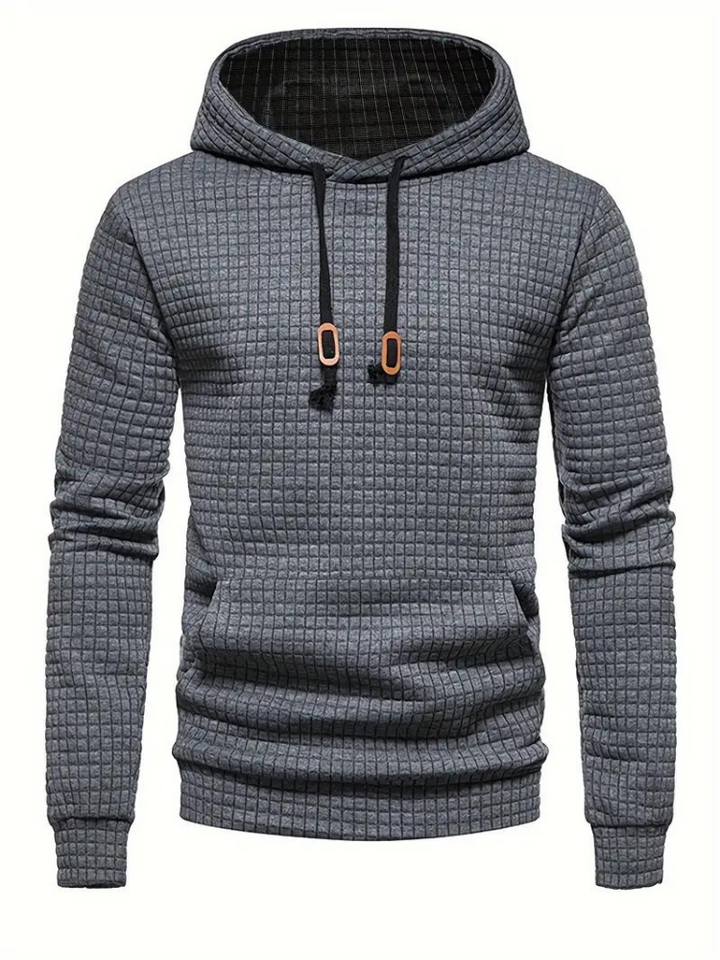 Simeon Hoodie | Varm tröja med huva för män-Eva Jonsson