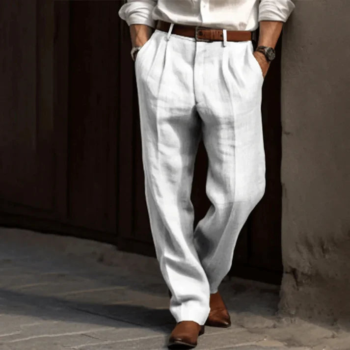 Slack Pants - Lättviktsbyxor - Loose Fit - Plisserade byxor - Byxor för män-Eva Jonsson