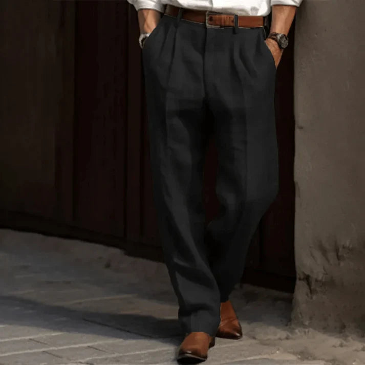 Slack Pants - Lättviktsbyxor - Loose Fit - Plisserade byxor - Byxor för män-Eva Jonsson