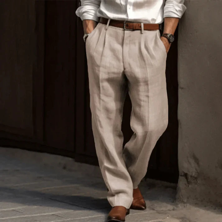 Slack Pants - Lättviktsbyxor - Loose Fit - Plisserade byxor - Byxor för män-Eva Jonsson