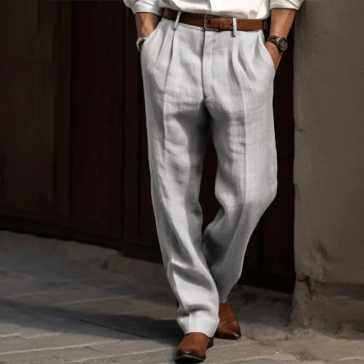 Slack Pants - Lättviktsbyxor - Loose Fit - Plisserade byxor - Byxor för män-Eva Jonsson