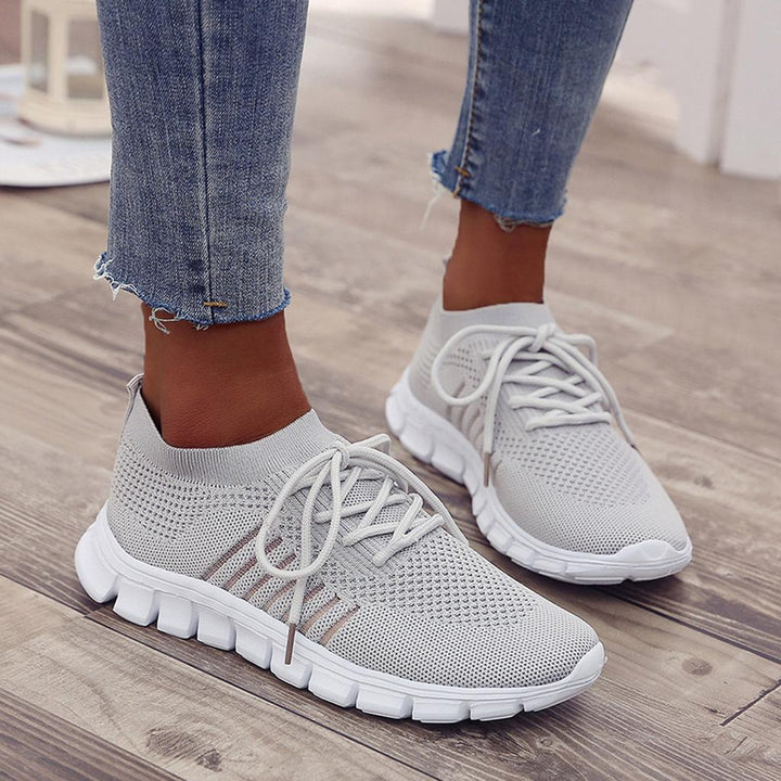 Slip-On Sneakers - Andningsaktiva - Ortopediska - Mesh Sneakers - Träningsskor för kvinnor-Eva Jonsson
