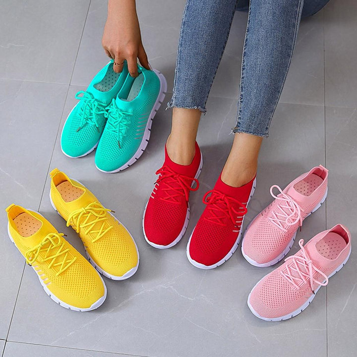 Slip-On Sneakers - Andningsaktiva - Ortopediska - Mesh Sneakers - Träningsskor för kvinnor-Eva Jonsson