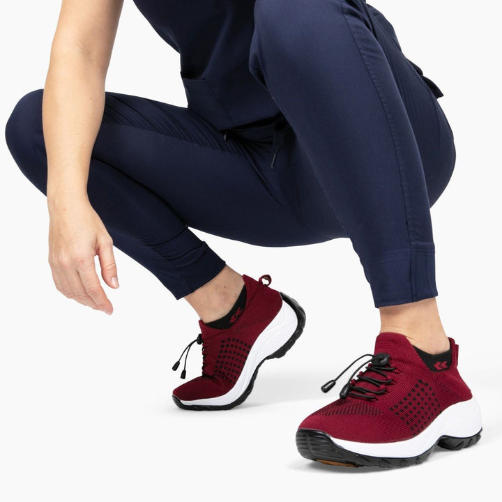 Slip-On Sneakers - Ortopediska - Luftkuddar - Sneakers med tjock sula - Damskor-Eva Jonsson