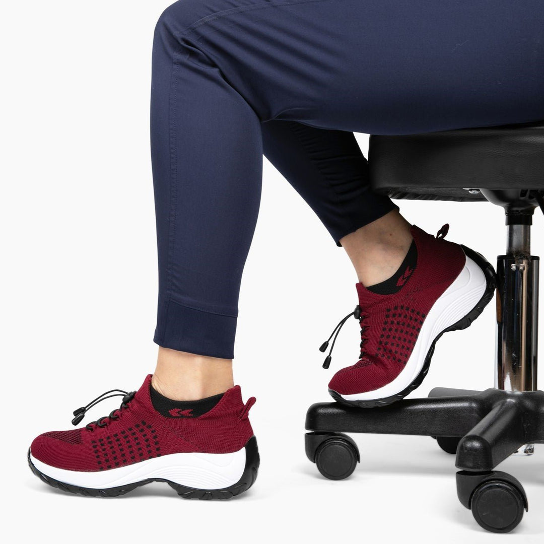 Slip-On Sneakers - Ortopediska - Luftkuddar - Sneakers med tjock sula - Damskor-Eva Jonsson