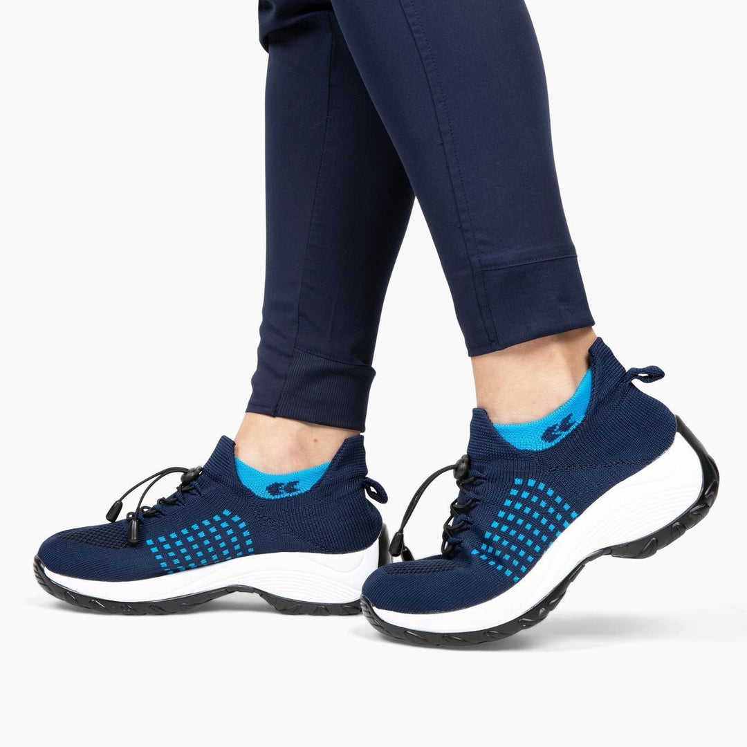 Slip-On Sneakers - Ortopediska - Luftkuddar - Sneakers med tjock sula - Damskor-Eva Jonsson